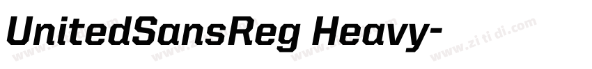UnitedSansReg Heavy字体转换